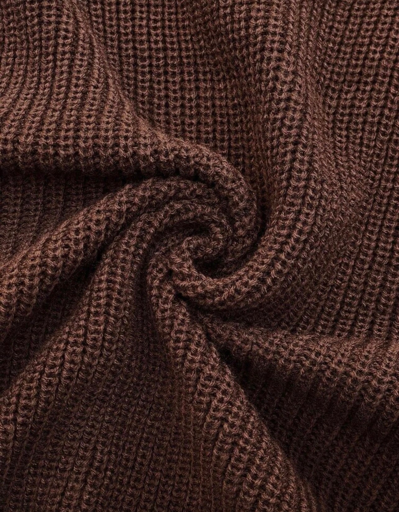 Elegante Gebreide Tweedelige Set – Rok en Trui met Contrasterende Afwerking