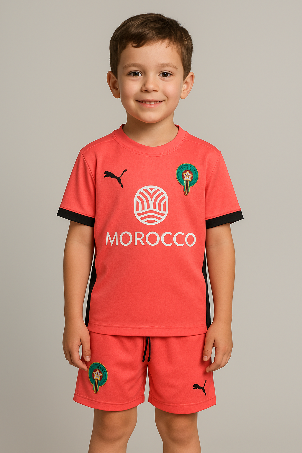 Marokko Kinder Voetbaltenue – Thuiseditie 2025 van Puma