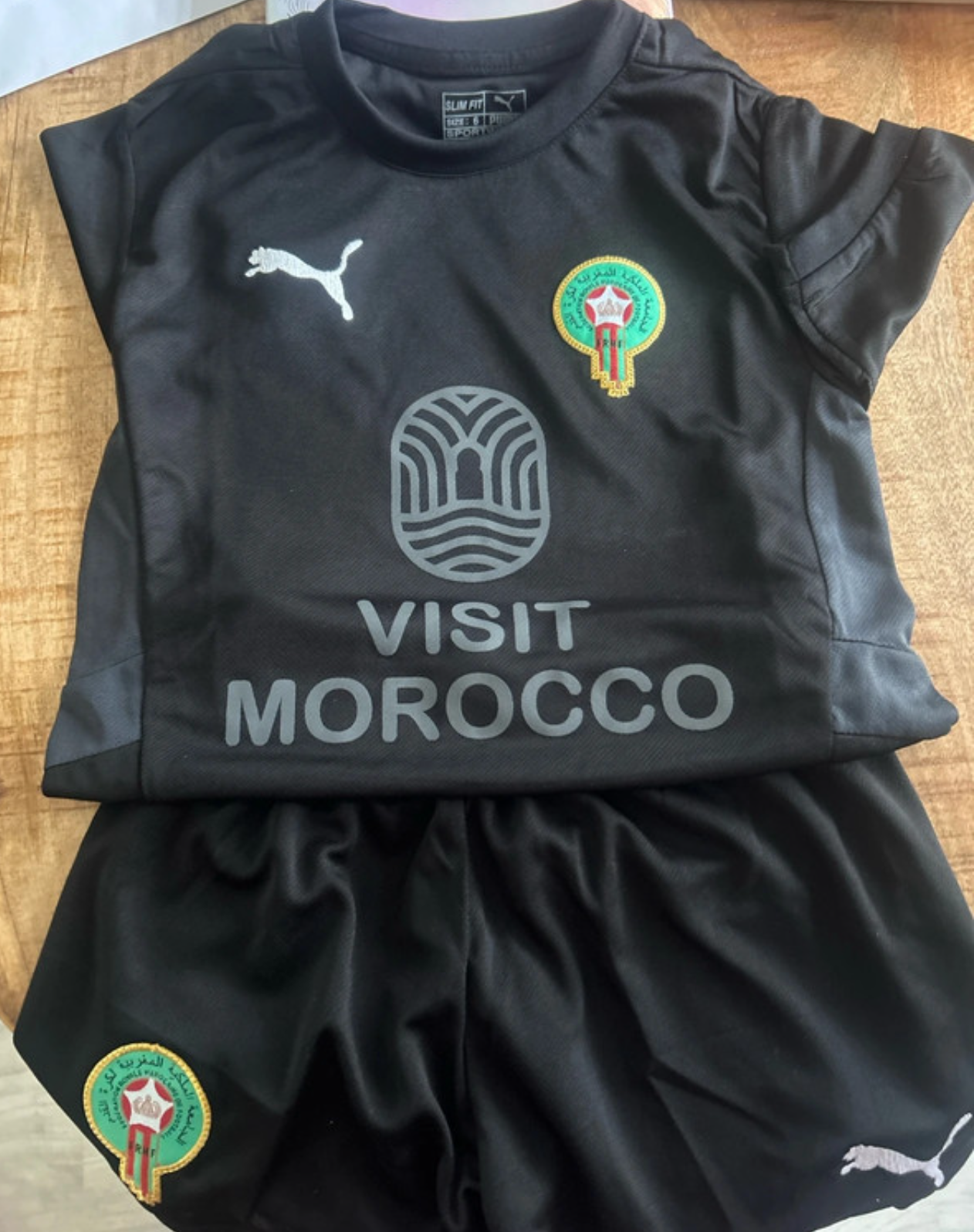 Marokko Kinder Voetbaltenue – Uitversie 2025 “Visit Morocco”
