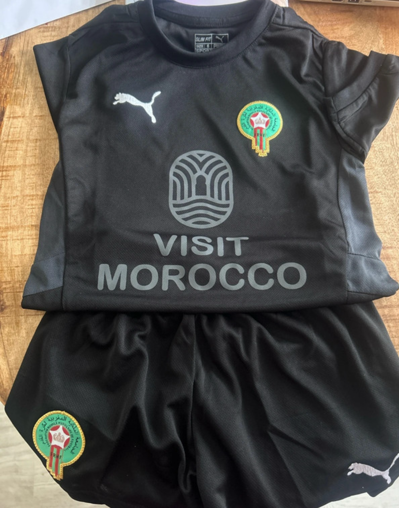 Marokko Kinder Voetbaltenue – Uitversie 2025 “Visit Morocco”